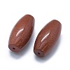 Synthetic Goldstone Two Half Drilled Holes Beads G-G795-11-09-2
