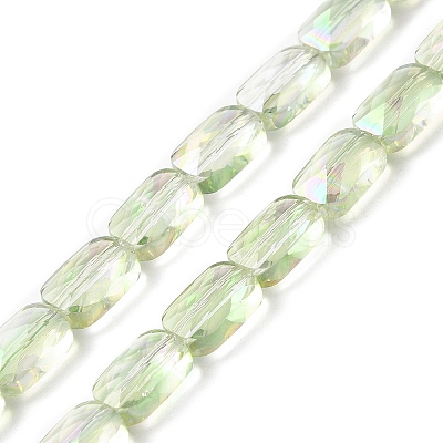 Transparent Electroplate Glass Beads Strands EGLA-I017-03-FR03-1