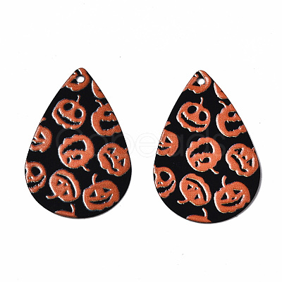 Spray Painted Iron Pendants IFIN-T016-72-1