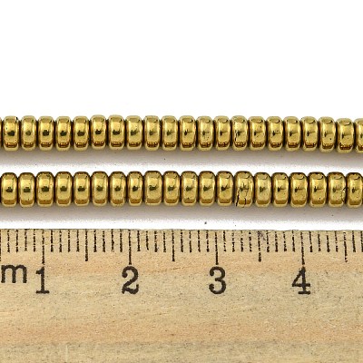 Electroplated Synthetic Non-magnetic Hematite Beads Strands G-K361-A04-02-1