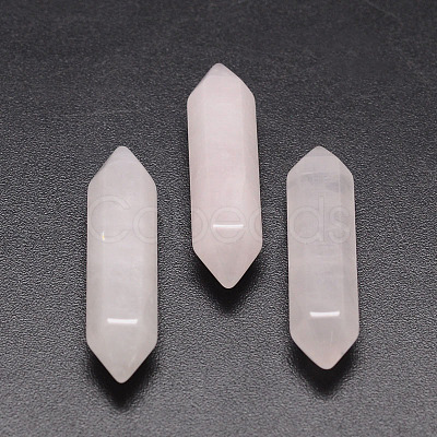 Faceted Natural Rose Quartz Healing Stones X-G-K008-30mm-01-1