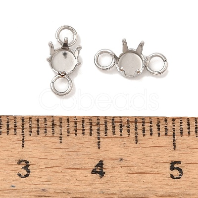 304 Stainless Steel Charms Rhinestone Claw Settings STAS-U025-04A-P-1