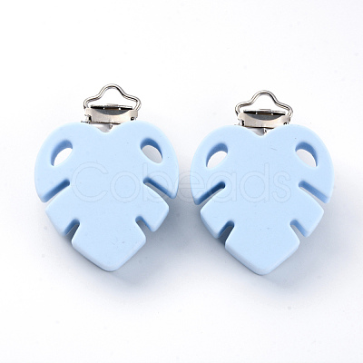 Food Grade Eco-Friendly Silicone Baby Pacifier Clips X-SIL-S003-03B-1