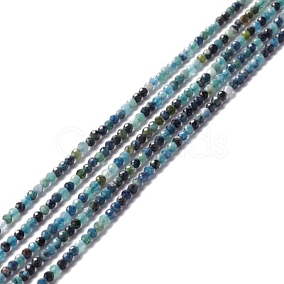 Natural Blue Tourmaline Beads Strands G-A021-04A-1