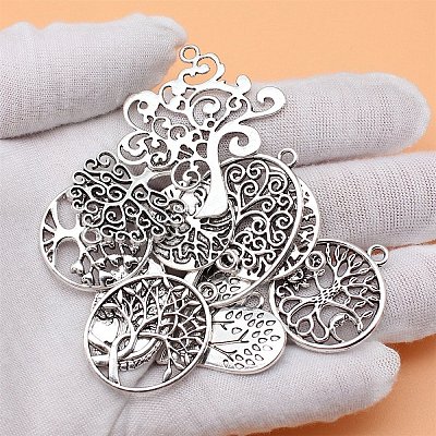 10Pcs Tibetan Style Alloy Pendants PW-WGFB9B9-01-1