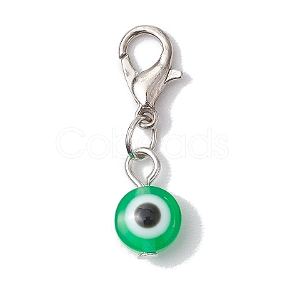 16Pcs 16 Styles Evil Eye Resin Pendant Decorations HJEW-JM01952-02-1