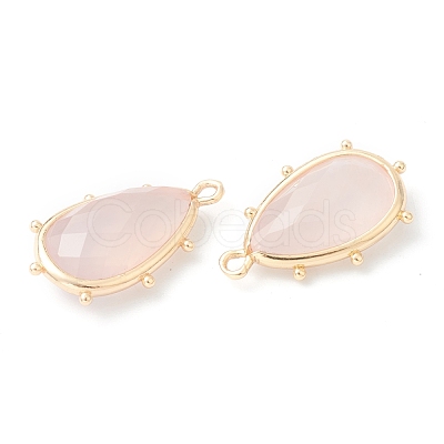 Natural Rose Quartz Pendants G-B009-02G-A-1