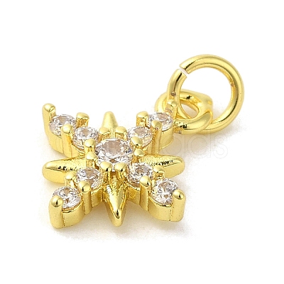 Brass Micro Pave Cubic Zirconia Charms KK-M283-16A-01-1