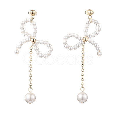 Pearl Pendants Earrings EJEW-TA00426-1