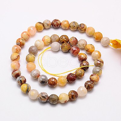 Natural Crazy Lace Agate Beads Strands G-G542-10mm-10-1