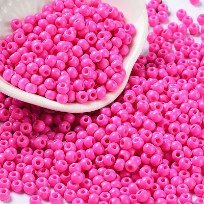 Baking Paint Glass Seed Beads SEED-H002-I-A529-1