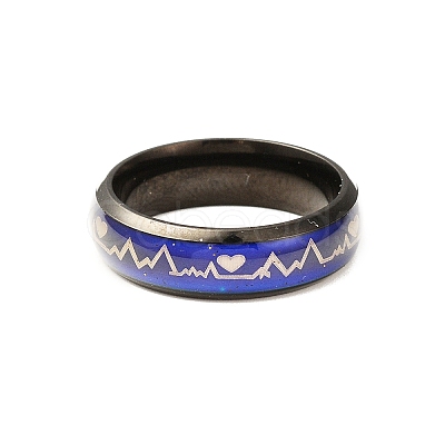 Heart Beat Mood Ring RJEW-L058-02EB-1