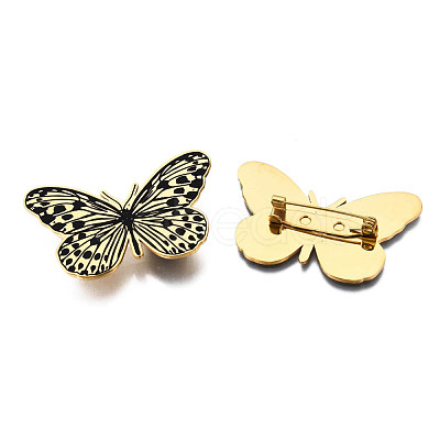 201 Stainless Steel Butterfly Lapel Pin JEWB-N007-118G-1