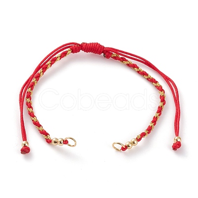 Adjustable Nylon Braided Cord Bracelet Making AJEW-JB00891-1