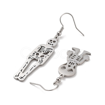 Non-Tarnish 304 Stainless Steel Dangle Earrings EJEW-P271-07P-1