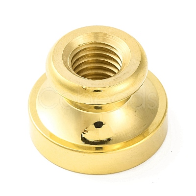 Golden Tone Round Wax Seal Brass Stamp Heads AJEW-Z034-02G-X-1