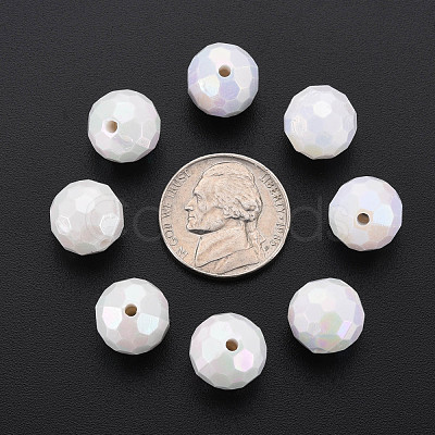 Opaque Acrylic Beads TACR-S154-10F-09-1