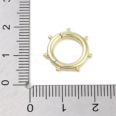 Brass Spring Gate Rings KK-M293-51G-1