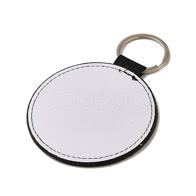 Sport Theme PU Leather Keychain SJEW-K002-08P-04-1