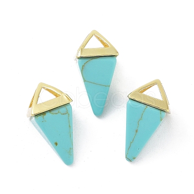 Synthetic Turquoise Pendants G-A222-02G-08-1