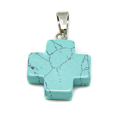 Natural & Synthetic Mixed Stone Pendants G-S293-15-B-1