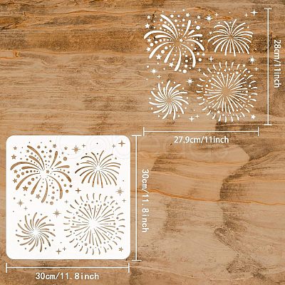 Large Plastic Reusable Drawing Painting Stencils Templates DIY-WH0172-797-1