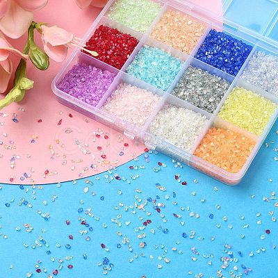 144g 12 Colors Transparent Electroplate Glass Beads GLAA-YW0001-93-1