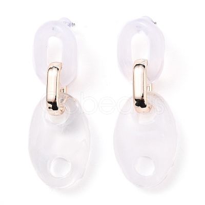 (Jewelry Parties Factory Sale)Imitation Gemstone Style Acrylic Dangle Stud Earrings EJEW-JE04344-1