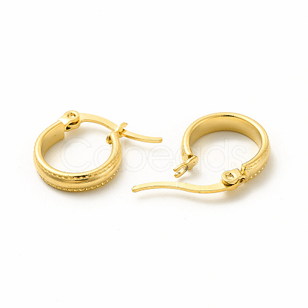 201 Stainless Steel Hoop Earrings with 304 Stainless Steel Pin for Women EJEW-M214-12D-G-1