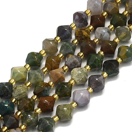 Natural Indian Agate Beads Strands G-I376-B13-01-1