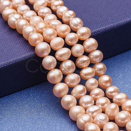 Natural Cultured Freshwater Pearl Beads Strands PEAR-P060-22B-1