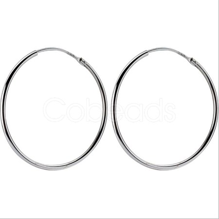 Brass Hoop Earrings EJEW-BB63222-A-1