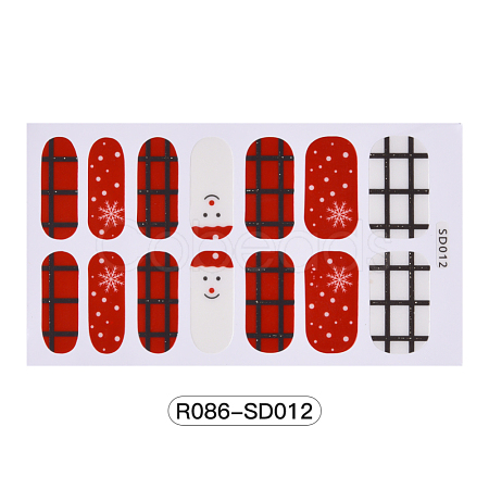Christmas Theme Full Cover Nail Art Stickers MRMJ-R086-SD012-1