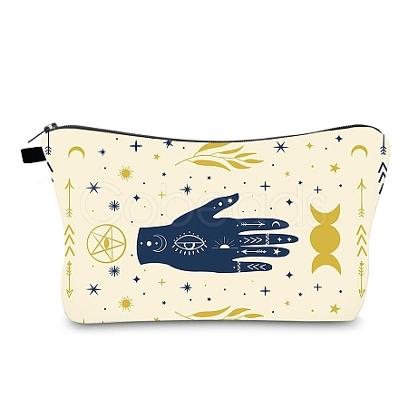 Evil Eye Theme Polyester Cosmetic Pouches ABAG-D009-01C-1