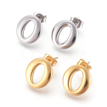 304 Stainless Steel Stud Earrings EJEW-I235-10-1