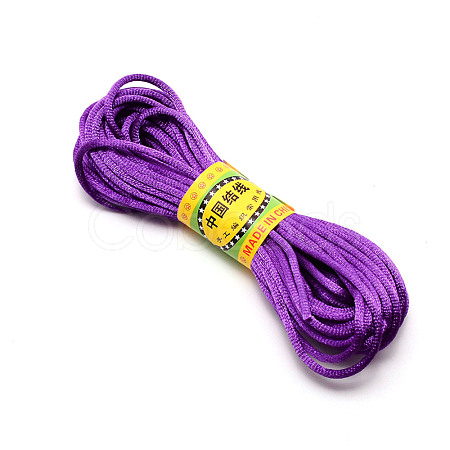 Polyester Rattail Satin Cord OCOR-WH0066-43M-1