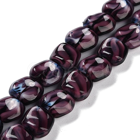 Handmade Milleflori Glass Beads Strands LAMP-M018-01A-01-1