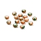 Opaque Spray Painted Glass Beads, Rondelle, Green, 8x5mm, Hole: 2mm, about 1041pcs/500g