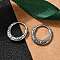 316 Surgical Stainless Steel Hoop Earrings, Nose Rings, Antique Silver, 14.5x2mm