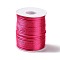 45M Polyester Cord, Satin Rattail Cord, for DIY Chinese Knot Making, Fuchsia, 1.5mm, about 49.21 Yards(45m)/pc