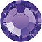 Preciosa&reg MAXIMA Crystal No Hotfix Flatback Stones, Czech Crystal, Dura Foiling, Round(438 11 615 Chaton Rose), 20490 Purple Velvet, SS6(1.9~2.1mm)