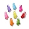 Opaque Acrylic Pendants, Corn, Mixed Color, 20.5x10.5x6.5mm, Hole: 3mm, 961pcs/500g