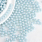 Imitation Pearl Acrylic Beads, No Hole, Round, Aqua, 8mm, about 2000pcs/bag