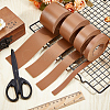 2M PVC Double Face Imitation Leather Ribbons SRIB-WH0011-127A-04-4