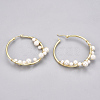 ABS Plastic Imitation Pearl Earring Hooks KK-S348-211-2