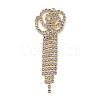 Brass Rhinestone Pendants KK-I715-16G-03-1