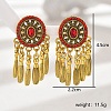 Bohemia Style Holiday Zinc Alloy Tassel Dangle Earrings for Women NF2568-2-1