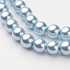 Glass Pearl Beads Strands HY-10D-B09-2