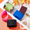 Gorgecraft 6Pcs 6 Colors Silicone Nonslip Heat Resistant Reusable Cup Sleeve SIL-GF0001-08-5