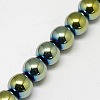 Electroplate Non-magnetic Synthetic Hematite Beads Strands G-J169A-3mm-06-3